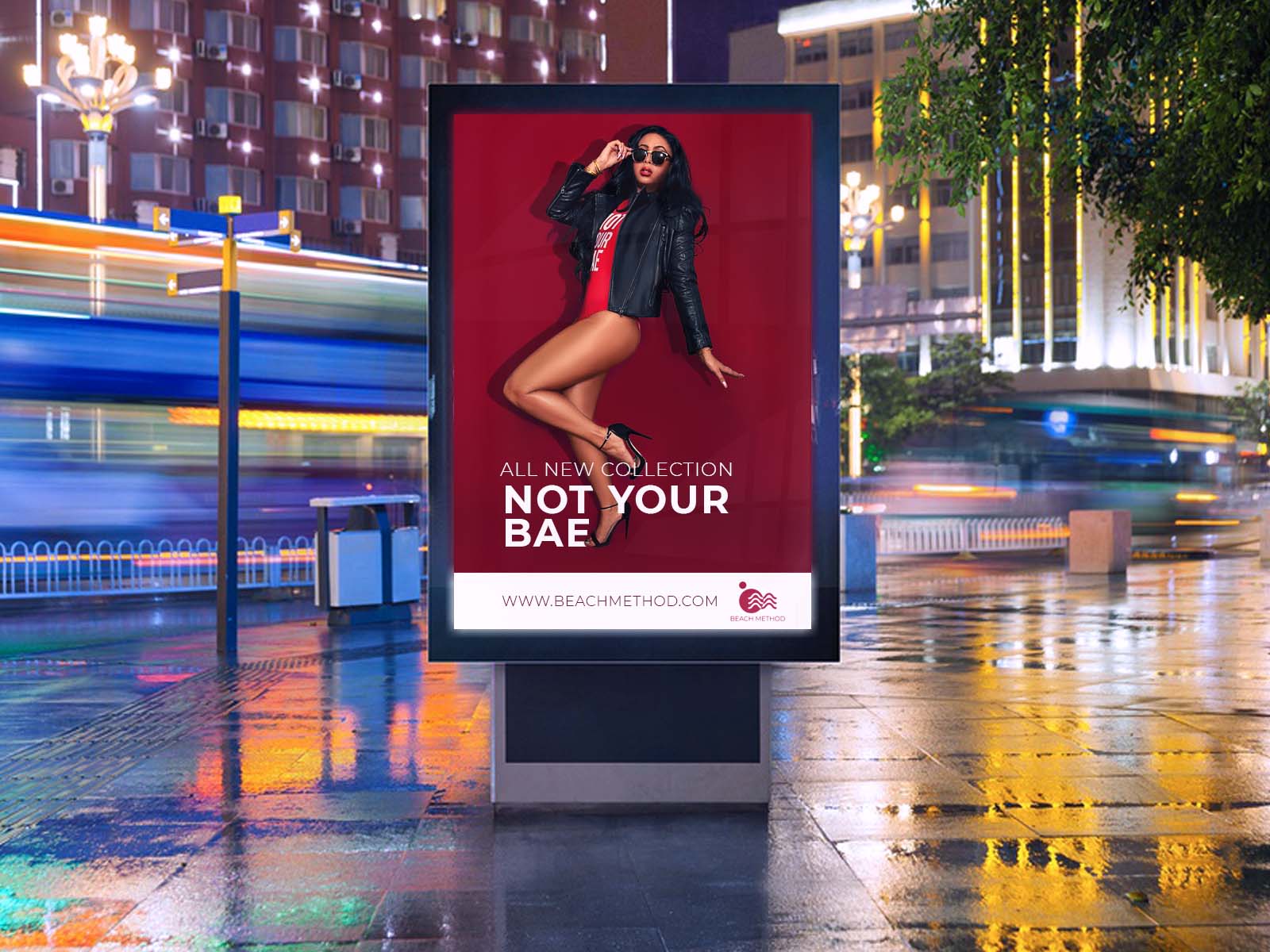 Outdoor campaign artwork created for brand expression