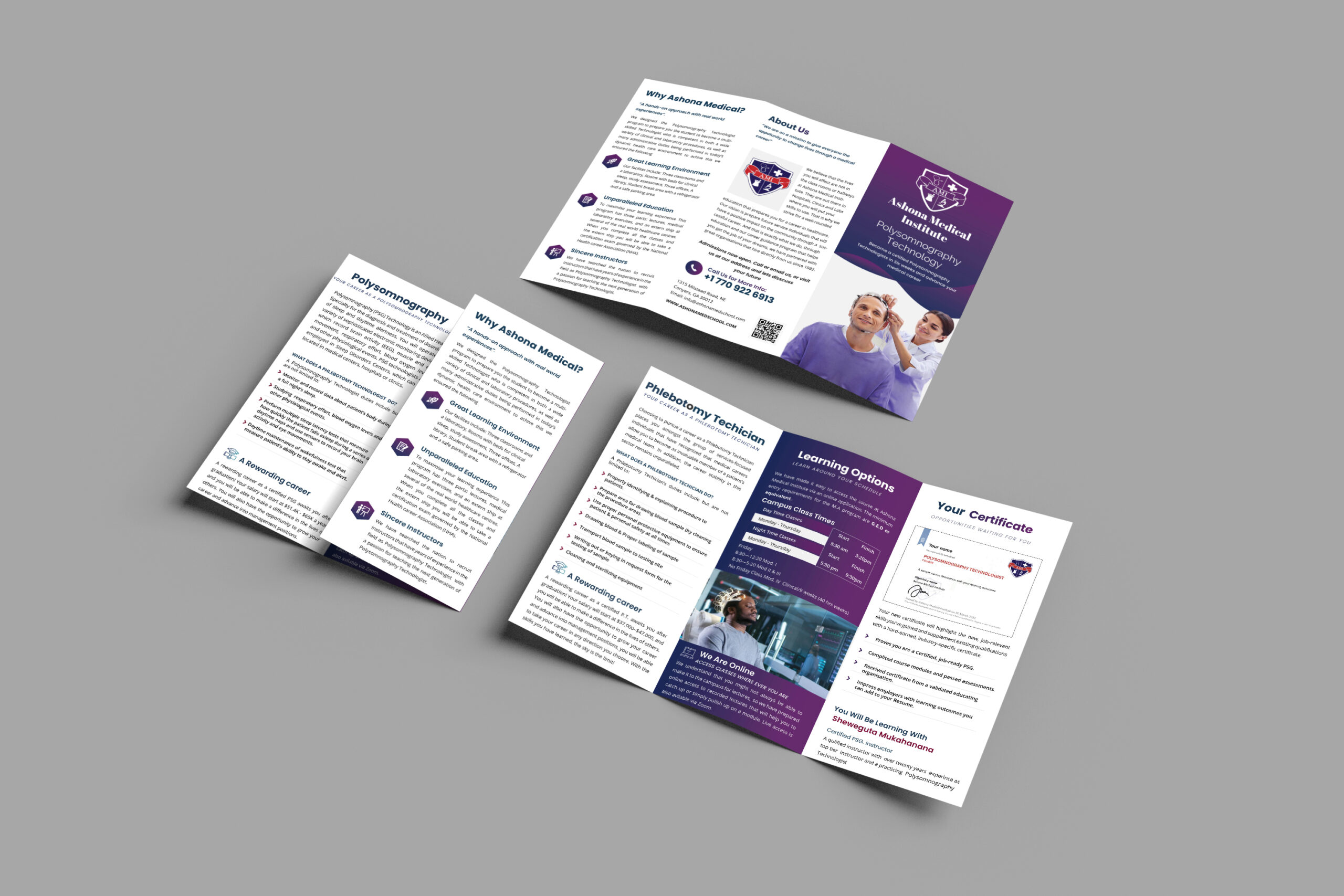 Ashona Medical Institute sleep programme collateral